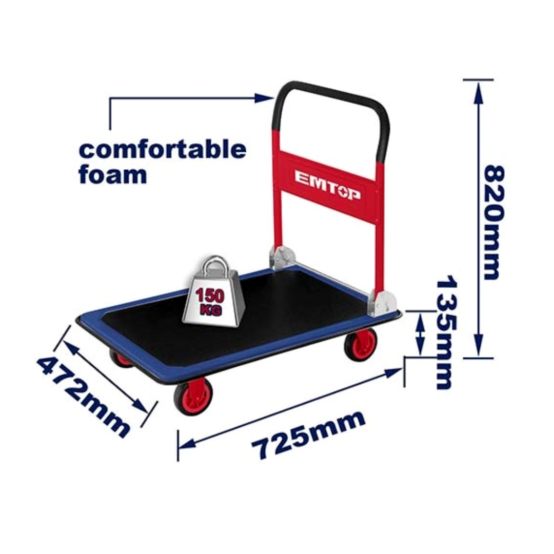 Carro Plegable 150k 725x472mm Emtop Ewbw1501