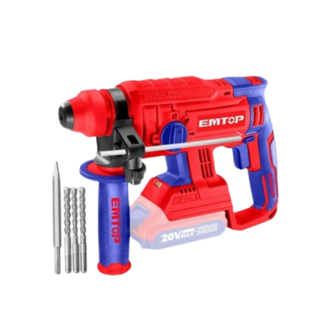 Martillo Sds-plus 1,5j 1350rpm S/bat Ni Carg Emtop Elrh202201