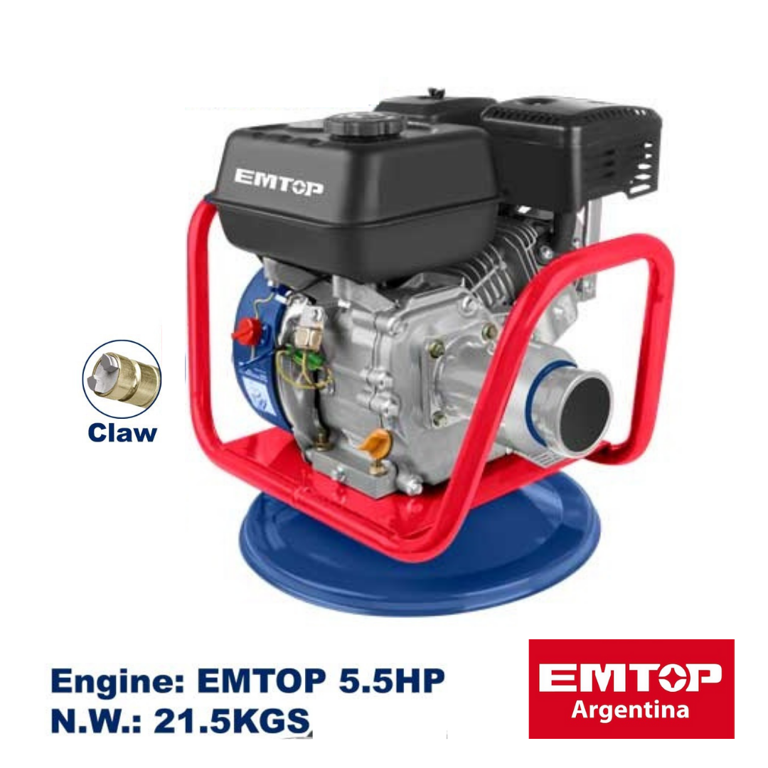 Vibrador De Hormigón Industrial A Nafta 5,5hp Emtop Egcv5502