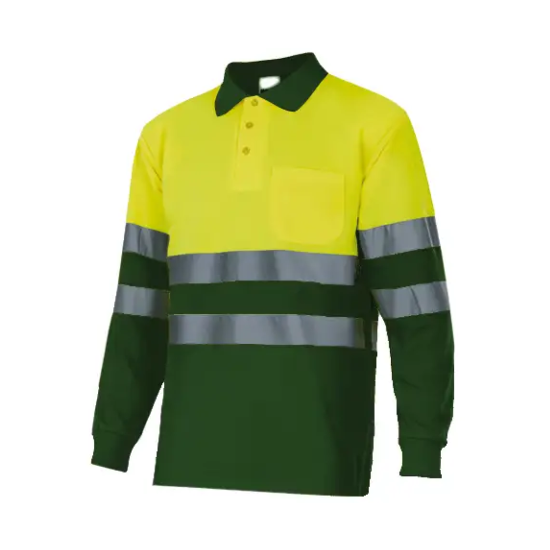 Camiseta Chomba Doble Color Doble reflectivo